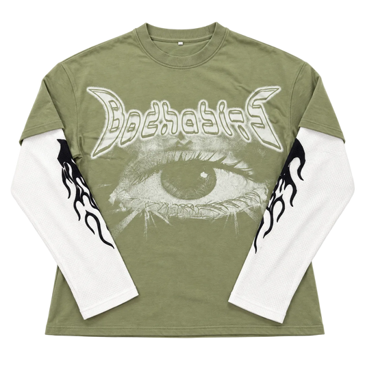 Olive Green Y2K Longsleeve