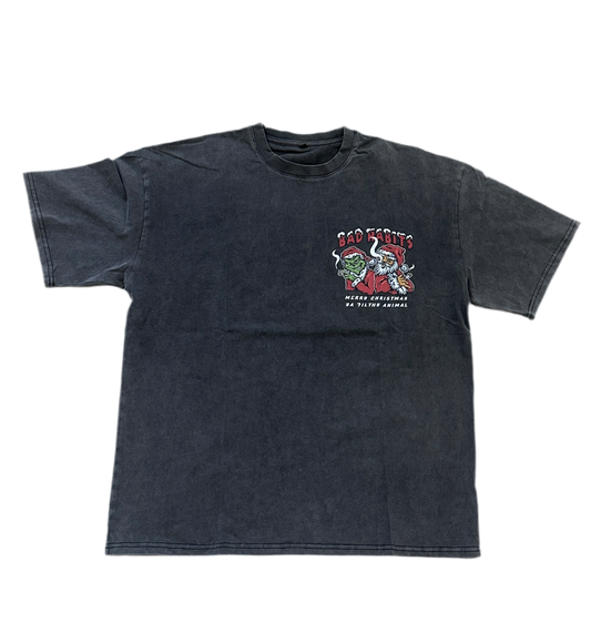 BadHabits Holiday Tee [Washed Grey]