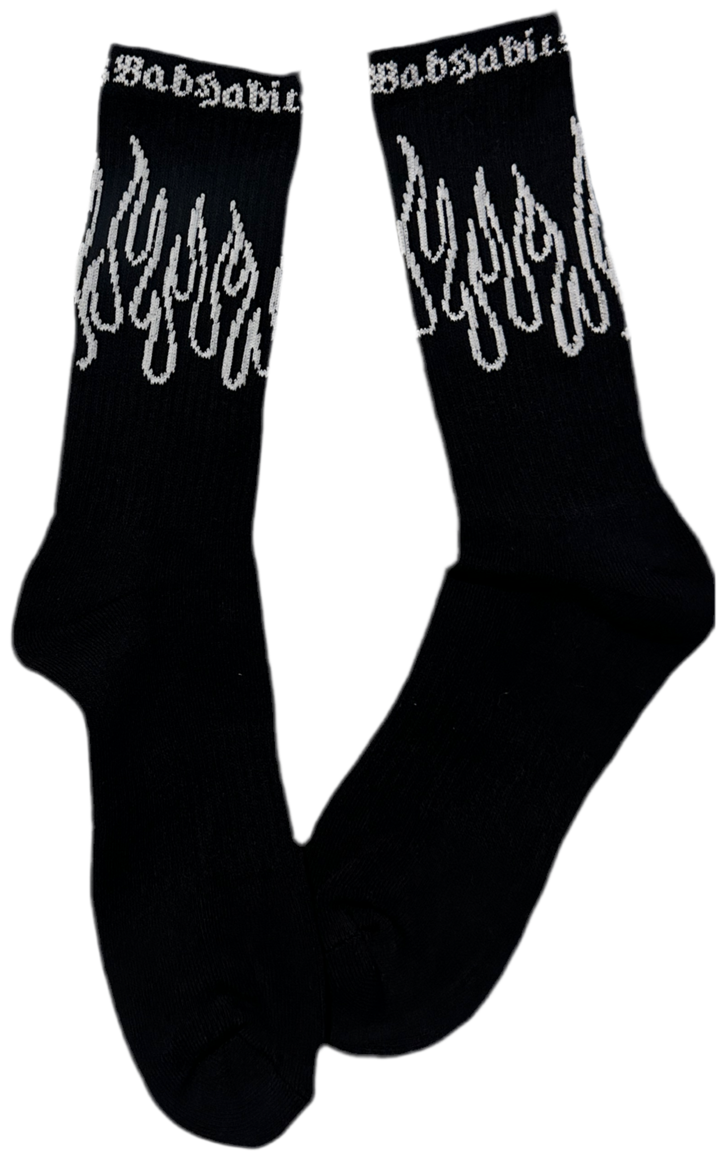 Men black “Blazin” Hot socks