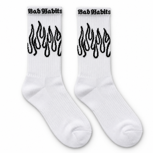 Men White Socks