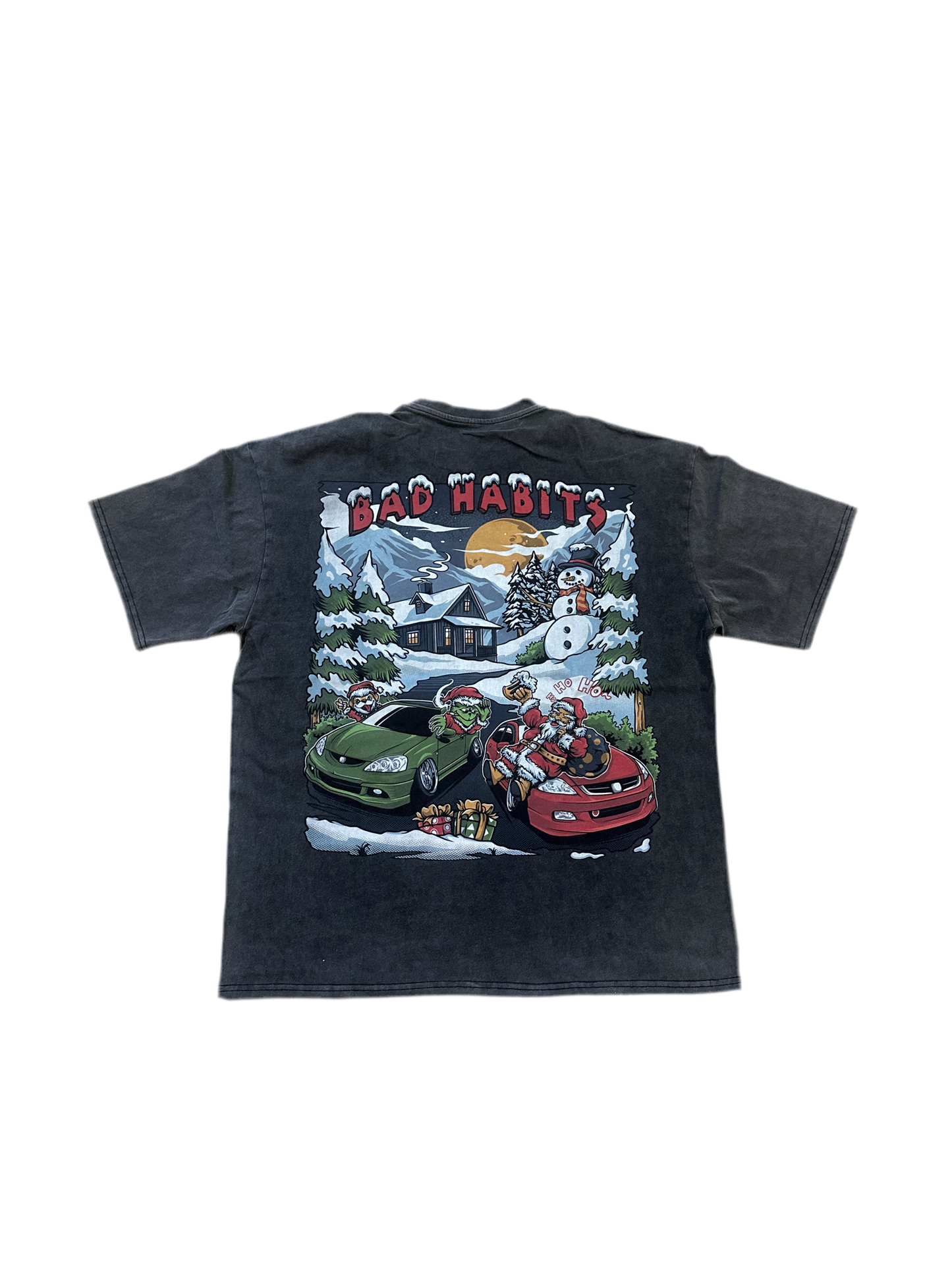 BadHabits Holiday Tee [Washed Grey]